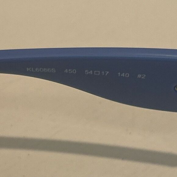 Karl Lagerfeld Paris Blue Injected Sunglasses Silver Accent KL6086S Bold Funky main image 5